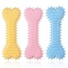 2pcs New dog grinding teeth biting toys Creamy scented with prickly flat bones Large and small dog teeth grinding toys; dog's gifts